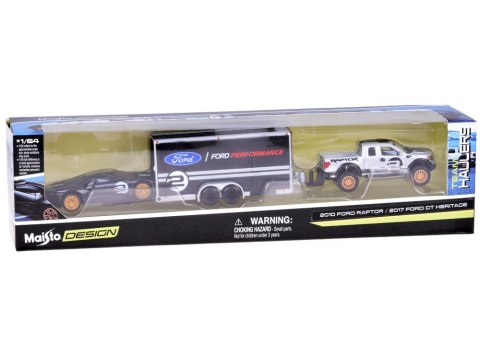 JOKOMISIADA Maisto Licencjonowane Auta Metalowe Ford Raptor i Ford GT Heritage ZA5961