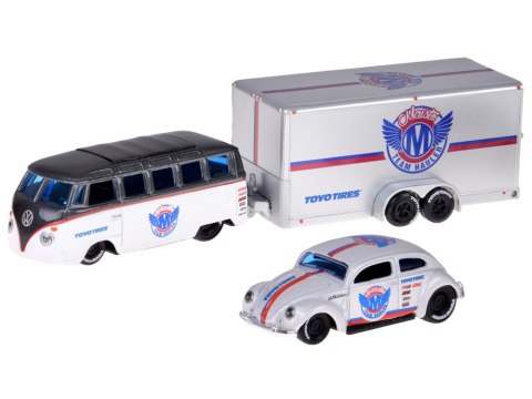 JOKOMISIADA Maisto Licencjonowane Auta Metalowe Volkswagen Van Samba i VW Beetle ZA5968