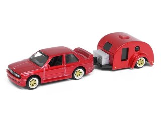 JOKOMISIADA Maisto Licencjonowane Auto Metalowe BMW M3 1988 Przyczepa kempingowa ZA5967