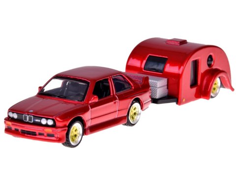 JOKOMISIADA Maisto Licencjonowane Auto Metalowe BMW M3 1988 Przyczepa kempingowa ZA5967