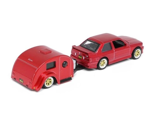 JOKOMISIADA Maisto Licencjonowane Auto Metalowe BMW M3 1988 Przyczepa kempingowa ZA5967