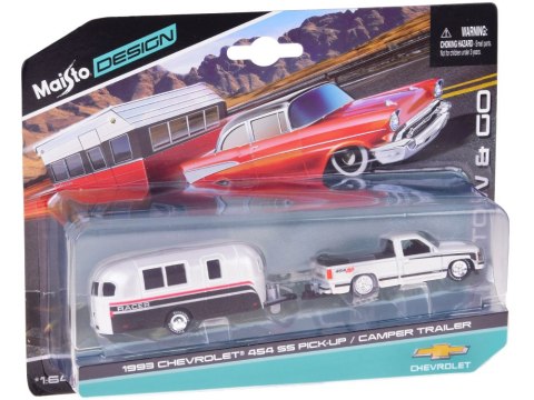 JOKOMISIADA Maisto Licencjonowane Auto Metalowe Chevrolet 454 SS Pick-up 1:64 ZA5963