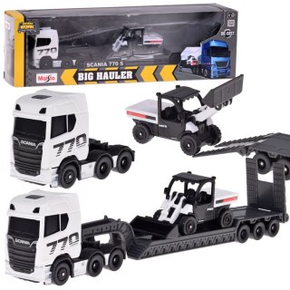 JOKOMISIADA Maisto Licencjonowane Auto Metalowe SCANIA 770S + naczepa Spychacz ZA5966