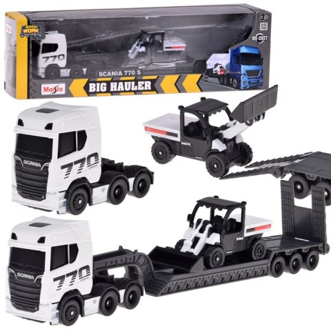 JOKOMISIADA Maisto Licencjonowane Auto Metalowe SCANIA 770S + naczepa Spychacz ZA5966