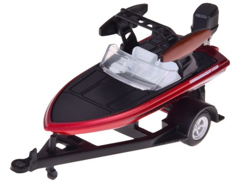 JOKOMISIADA Maisto Licencjonowane Auto metalowe Chevrolet K5 Blazer + łódź 1:64 ZA5964