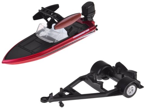 JOKOMISIADA Maisto Licencjonowane Auto metalowe Chevrolet K5 Blazer + łódź 1:64 ZA5964