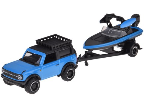 JOKOMISIADA Maisto Licencjonowane Auto metalowe Ford Bronco 2021 + łódź 1:64 ZA5969
