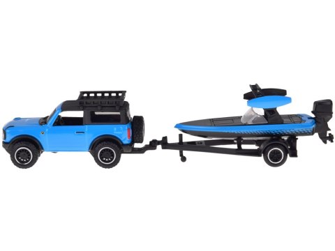 JOKOMISIADA Maisto Licencjonowane Auto metalowe Ford Bronco 2021 + łódź 1:64 ZA5969