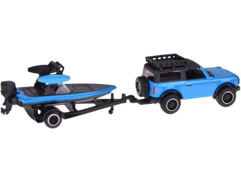 JOKOMISIADA Maisto Licencjonowane Auto metalowe Ford Bronco 2021 + łódź 1:64 ZA5969