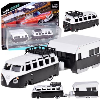 JOKOMISIADA Maisto licencjonowane auto Volkswagen VAN Samba przyczepa 1:64 ZA5959