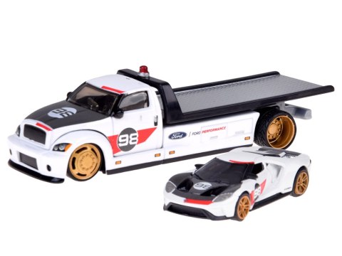 JOKOMISIADA Maisto zestaw auto metalowe Flatbed Ford GT Heritage 2021 1:64 ZA5957
