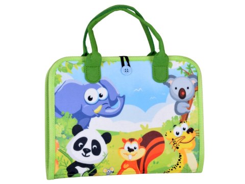 JOKOMISIADA Materiałowa edukacyjna książeczka manipulacyjna Montessori zegar ZA6022