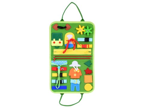 JOKOMISIADA Materiałowa edukacyjna książeczka manipulacyjna Montessori zegar ZA6022