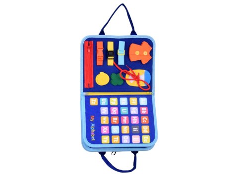 JOKOMISIADA Materiałowa książeczka manipulacyjna edukacyjna + tablica markery ZA6024