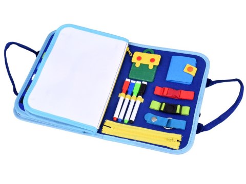 JOKOMISIADA Materiałowa książeczka manipulacyjna edukacyjna + tablica markery ZA6024