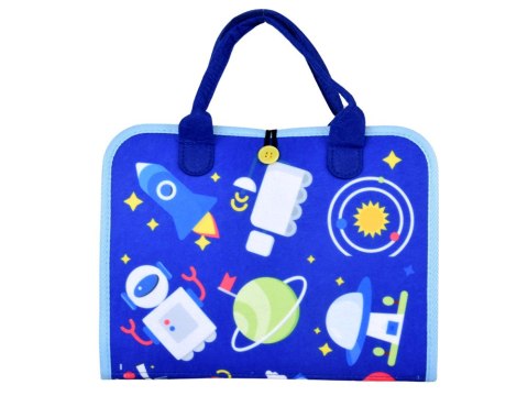 JOKOMISIADA Materiałowa książeczka manipulacyjna edukacyjna + tablica markery ZA6024