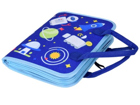 JOKOMISIADA Materiałowa książeczka manipulacyjna edukacyjna + tablica markery ZA6024