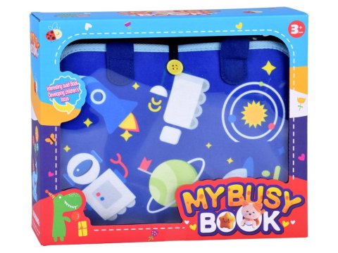 JOKOMISIADA Materiałowa książeczka manipulacyjna edukacyjna + tablica markery ZA6024