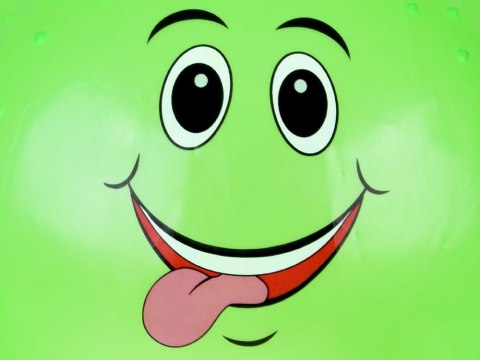 JOKOMISIADA Piłka Skoczek Uśmiechnięta Piłka 55 cm do gimnastyki ćwiczeń zabawy ZA5972