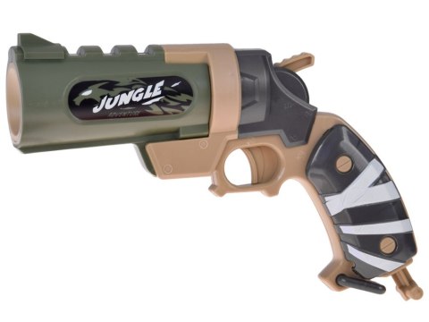 JOKOMISIADA Pistolet na piankowe naboje + puszki zestaw strzelecki dla dzieci ZA5981