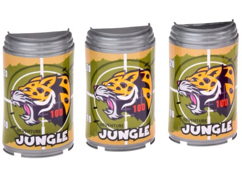 JOKOMISIADA Pistolet na piankowe naboje + puszki zestaw strzelecki dla dzieci ZA5981