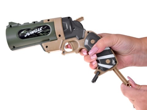 JOKOMISIADA Pistolet na piankowe naboje + puszki zestaw strzelecki dla dzieci ZA5981