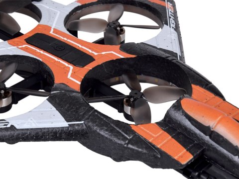 JOKOMISIADA Strzelający DRON Combat - zdalne sterowanie rękawicą i pilotem RC0750