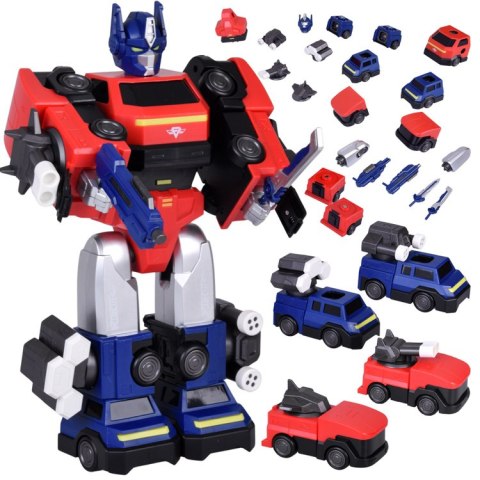JOKOMISIADA Zabawka Robot Magnetyczny Transformer 2w1- duża figurka - akcesoria ZA6009