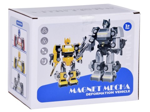 JOKOMISIADA Zabawka Robot Magnetyczny Transformer 2w1- duża figurka - akcesoria ZA6009
