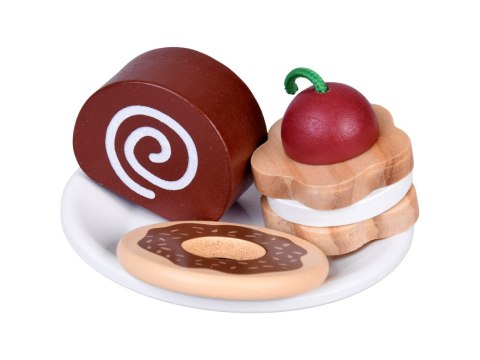 JOKOMISIADA Zestaw Drewniany Kawiarnia Coffee Shop Ekspres Kubeczki Desery ZA5938