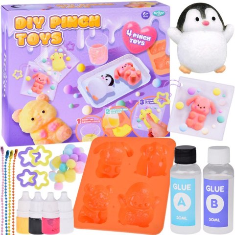 JOKOMISIADA Zestaw kreatywny seria: Zrób to sam ZWIERZAKI GLUTY - breloki 3D DIY ZA5985