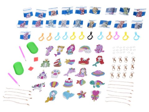 JOKOMISIADA Zrób to sam DIY Bajkowa wyklejanka - HAFT diamentowy - breloczki ZA6019