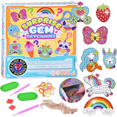 JOKOMISIADA Zrób to sam DIY Bajkowa wyklejanka - HAFT diamentowy - breloczki ZA6021