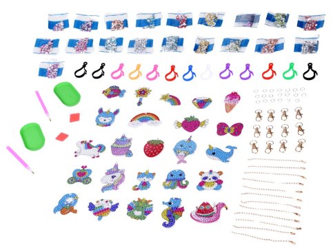 JOKOMISIADA Zrób to sam DIY Bajkowa wyklejanka - HAFT diamentowy - breloczki ZA6021