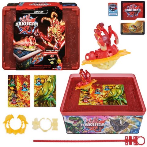 Mattel Bakugan-puszka kolekcjonerska z figurkami i kartami ZA5994