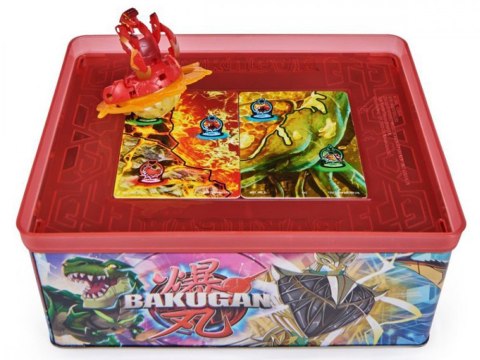 Mattel Bakugan-puszka kolekcjonerska z figurkami i kartami ZA5994