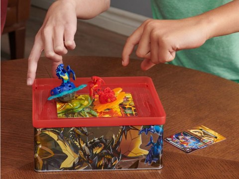 Mattel Bakugan-puszka kolekcjonerska z figurkami i kartami ZA5994