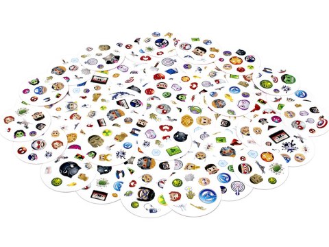 Rebel Rebel Karciana gra Dobble Marvel Emoji - okrągłe karty do gry GR0773
