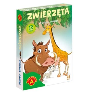 Alexander Alexander Karciana gra pamięciowa Karty Piotruś - Zwierzęta GR0808