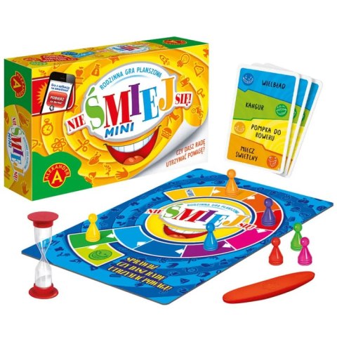 Alexander Alexander Towarzyska gra planszowa Nie śmiej się! Wersja mini - 220 haseł GR0801