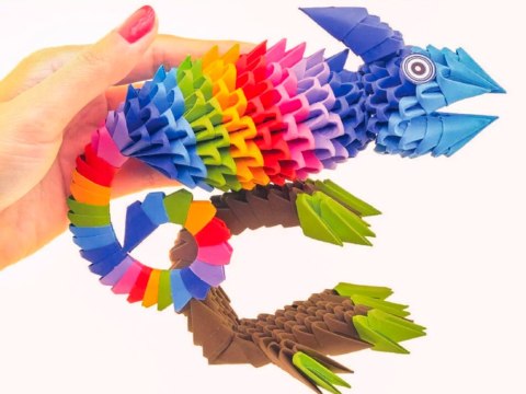 Alexander Alexander zestaw kreatywny Origami 3D - Kameleon ZA6075