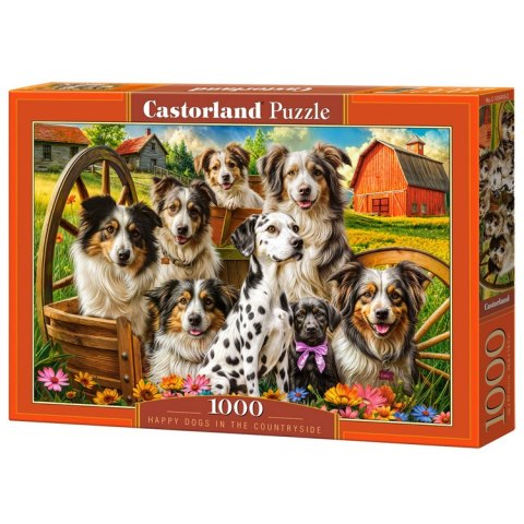 Castorland Puzzle 1000-elementów Happy Dogs In The Countryside C-105410-2