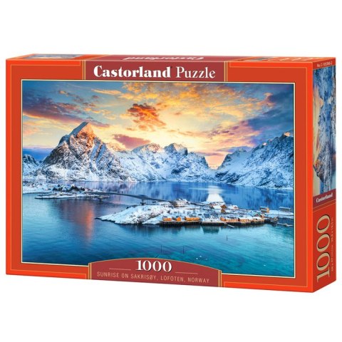 Castorland Puzzle 1000-elementów Sunrise on Sakrisoy, Lofoten, Norway C-105366-2