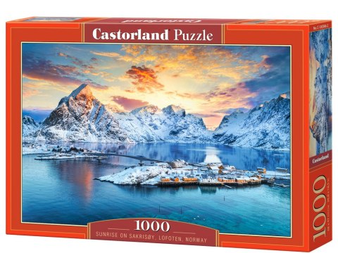 Castorland Puzzle 1000-elementów Sunrise on Sakrisoy, Lofoten, Norway C-105366-2