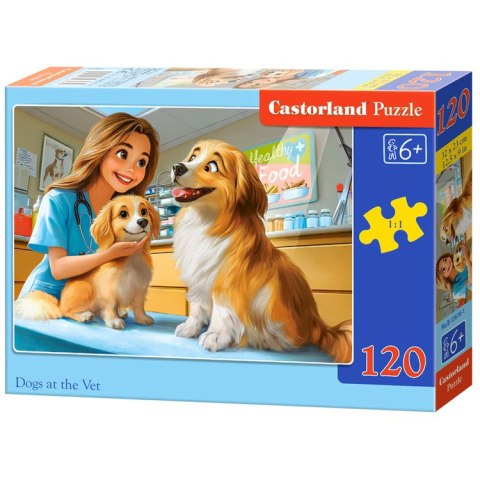 Castorland Puzzle 120-elementów Dogs at the Vet B-13616-1
