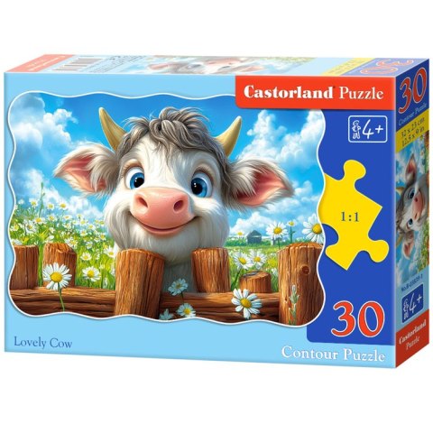 Castorland Puzzle 30-elementów Lovely Cow B-03839-1