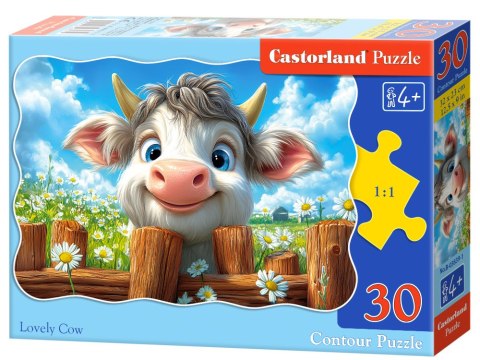Castorland Puzzle 30-elementów Lovely Cow B-03839-1