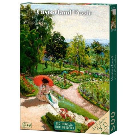Castorland Puzzle 500-elementów Red Umbrella, Józef Mehoffer Art Collection B-54046