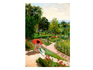 Castorland Puzzle 500-elementów Red Umbrella, Józef Mehoffer Art Collection B-54046