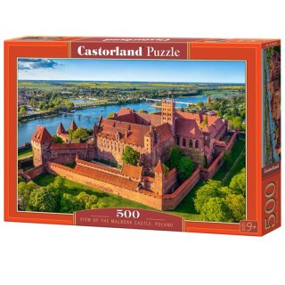 Castorland Puzzle 500-elementów View of The Malbork Castle, Poland B-54039
